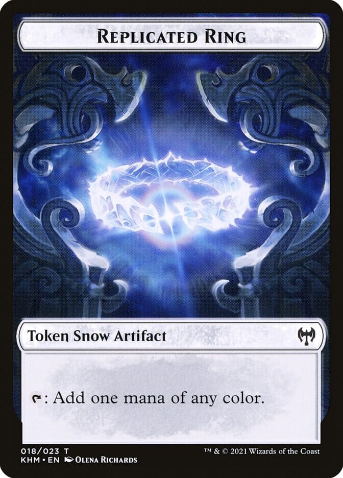 Elf Warrior // Replicated Ring Double-Sided Token [Kaldheim Tokens] MTG Single Magic: The Gathering  | Multizone: Comics And Games