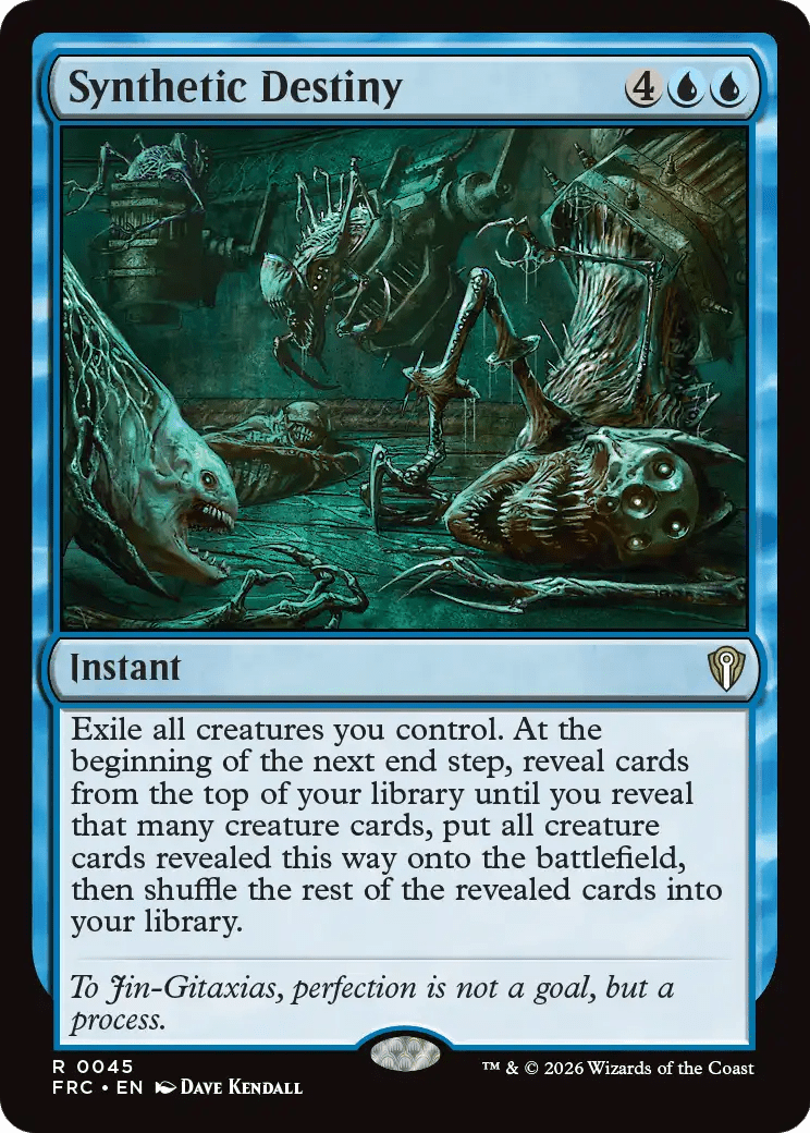 Synthetic Destiny [Reality Fracture Commander] MTG Single Magic: The Gathering  | Multizone: Comics And Games