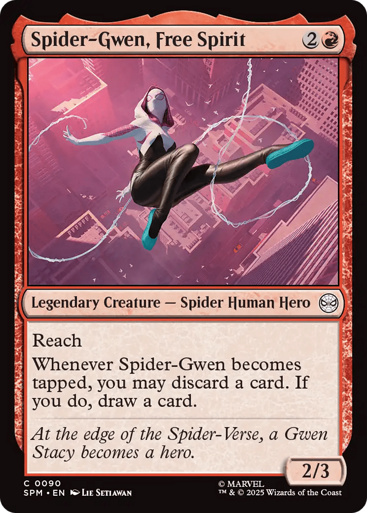 Spider-Gwen, Free Spirit [Marvel's Spider-Man] MTG Single Magic: The Gathering  | Multizone: Comics And Games