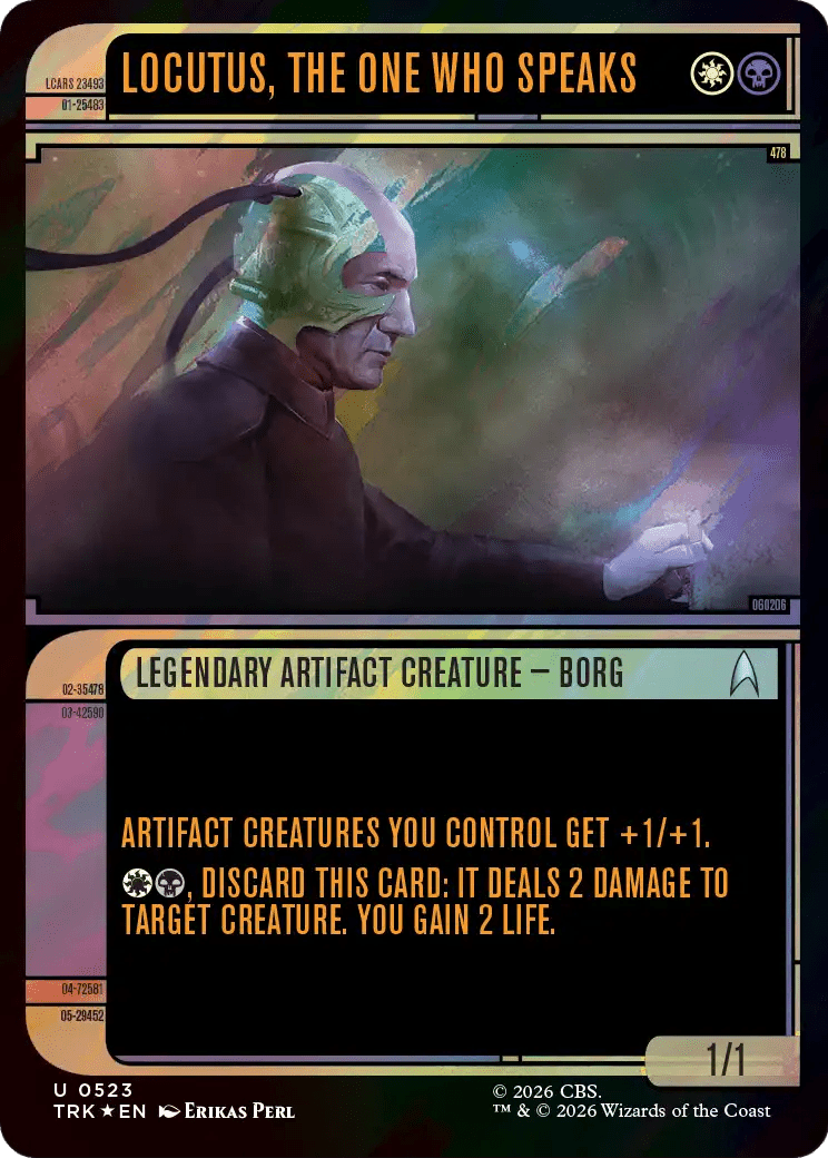 Locutus, the One Who Speaks (Showcase) (Surge Foil) [Star Trek] MTG Single Magic: The Gathering  | Multizone: Comics And Games