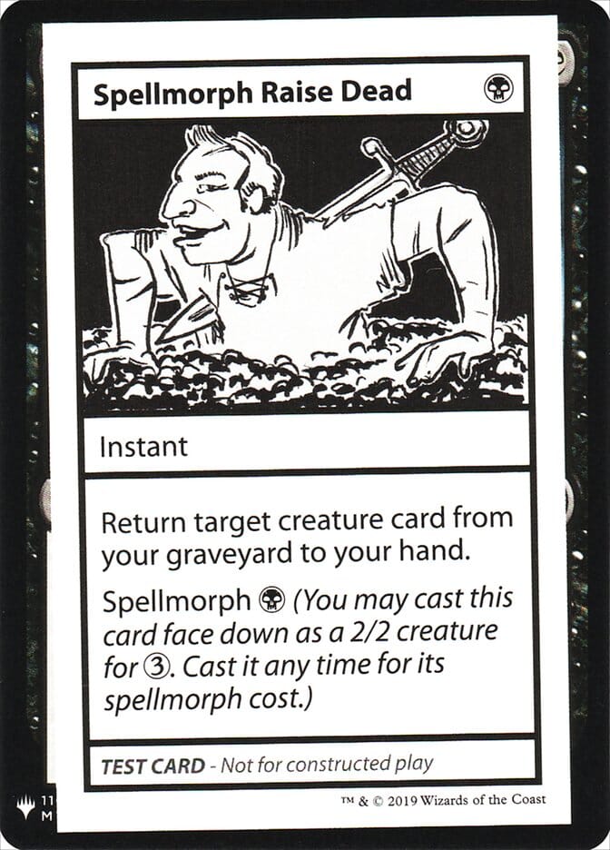 Spellmorph Raise Dead [Mystery Booster Playtest Cards] MTG Single Magic: The Gathering  | Multizone: Comics And Games