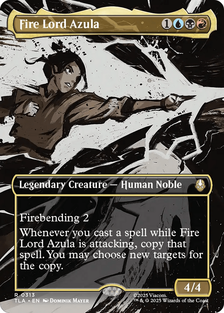 Fire Lord Azula (0313) (Borderless) [Avatar: The Last Airbender] MTG Single Magic: The Gathering  | Multizone: Comics And Games