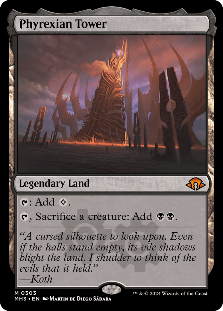 Phyrexian Tower [Modern Horizons 3] MTG Single Magic: The Gathering  | Multizone: Comics And Games