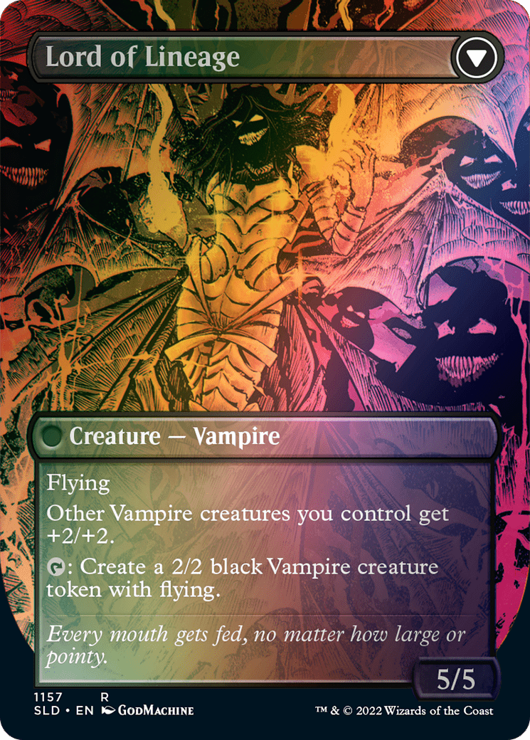 Bloodline Keeper // Lord of Lineage (Borderless) [Secret Lair: From Cute to Brute] MTG Single Magic: The Gathering  | Multizone: Comics And Games
