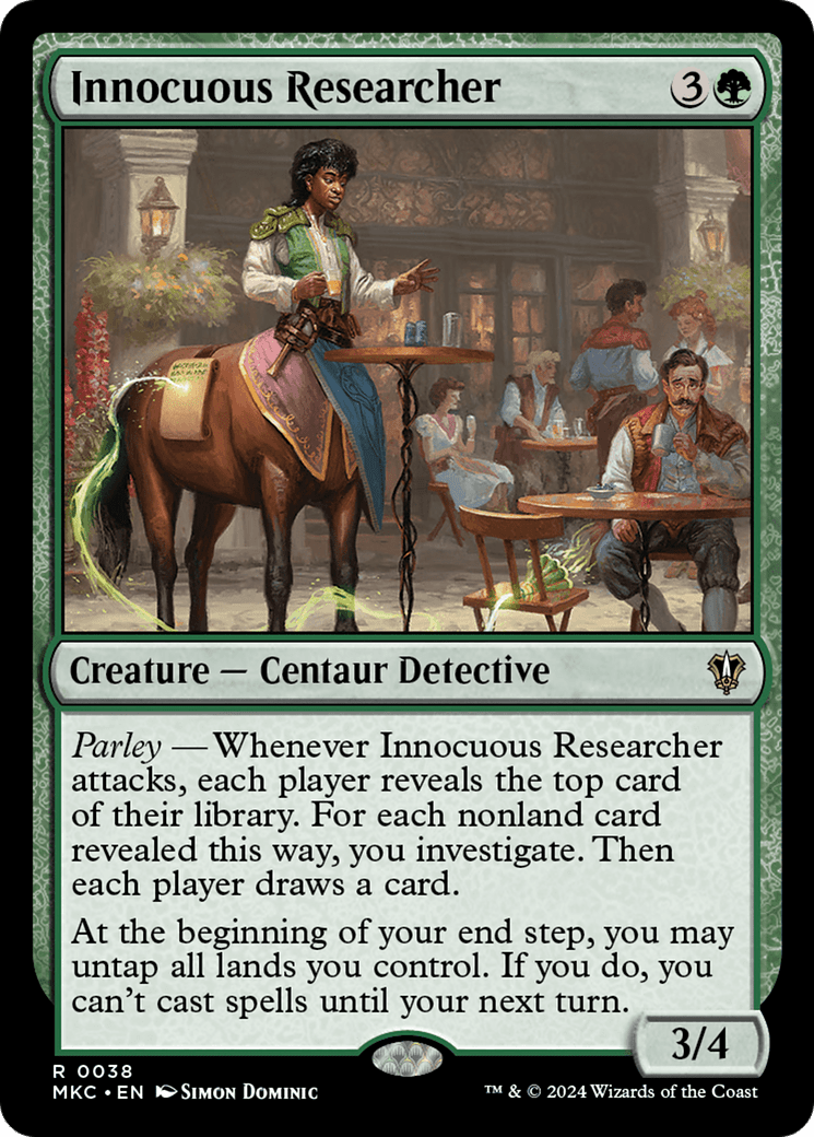 Innocuous Researcher [Murders at Karlov Manor Commander] MTG Single Magic: The Gathering  | Multizone: Comics And Games