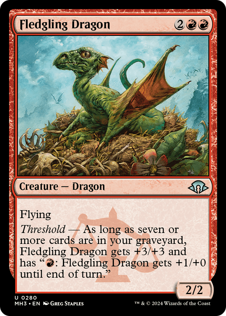 Fledgling Dragon [Modern Horizons 3] MTG Single Magic: The Gathering  | Multizone: Comics And Games