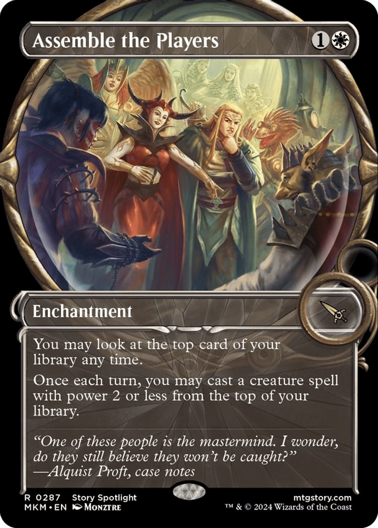 Assemble the Players (Showcase) [Murders at Karlov Manor] MTG Single Magic: The Gathering  | Multizone: Comics And Games