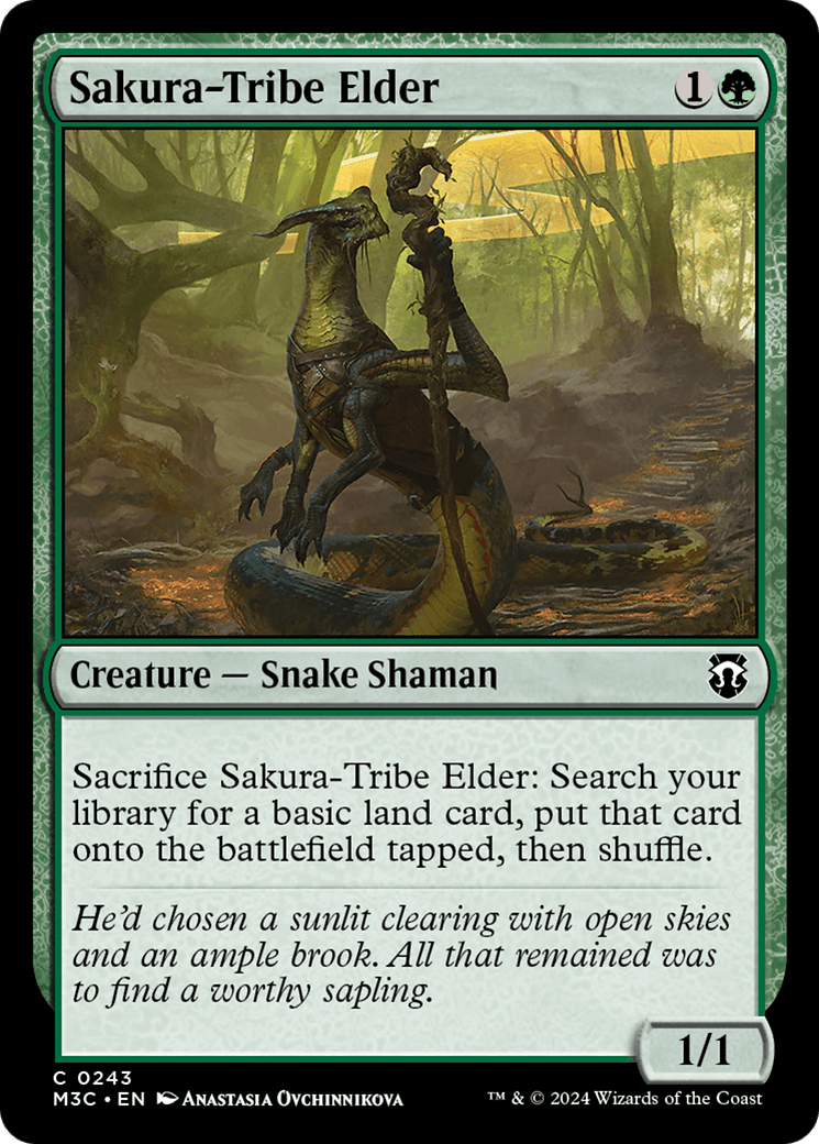 Sakura-Tribe Elder (Ripple Foil) [Modern Horizons 3 Commander] MTG Single Magic: The Gathering  | Multizone: Comics And Games