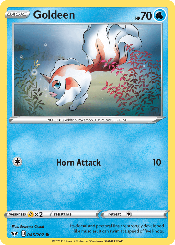 Goldeen (045/202) [Sword & Shield: Base Set] Pokemon Single Pokémon  | Multizone: Comics And Games