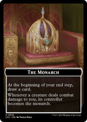 The Monarch // Dinosaur Double-Sided Token [The Lost Caverns of Ixalan Commander Tokens] MTG Single Magic: The Gathering  | Multizone: Comics And Games