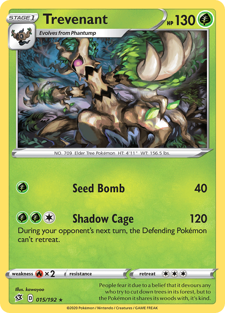 Trevenant (015/192) [Sword & Shield: Rebel Clash] Pokemon Single Pokémon  | Multizone: Comics And Games