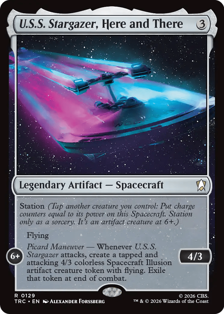 U.S.S. Stargazer, Here and There [Star Trek Commander] MTG Single Magic: The Gathering  | Multizone: Comics And Games