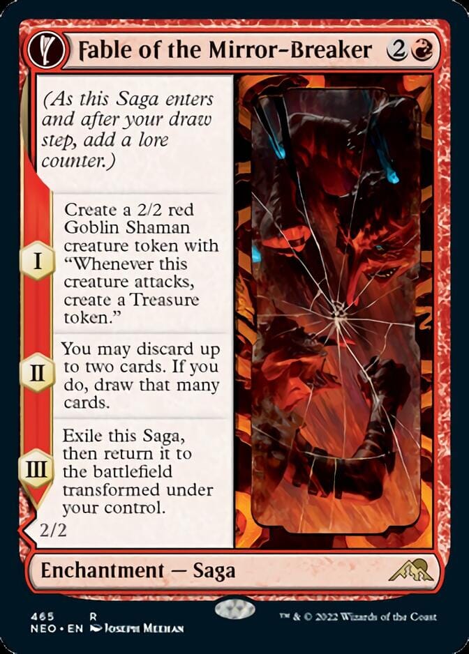 Fable of the Mirror-Breaker // Reflection of Kiki-Jiki (Extended Art) [Kamigawa: Neon Dynasty] MTG Single Magic: The Gathering  | Multizone: Comics And Games