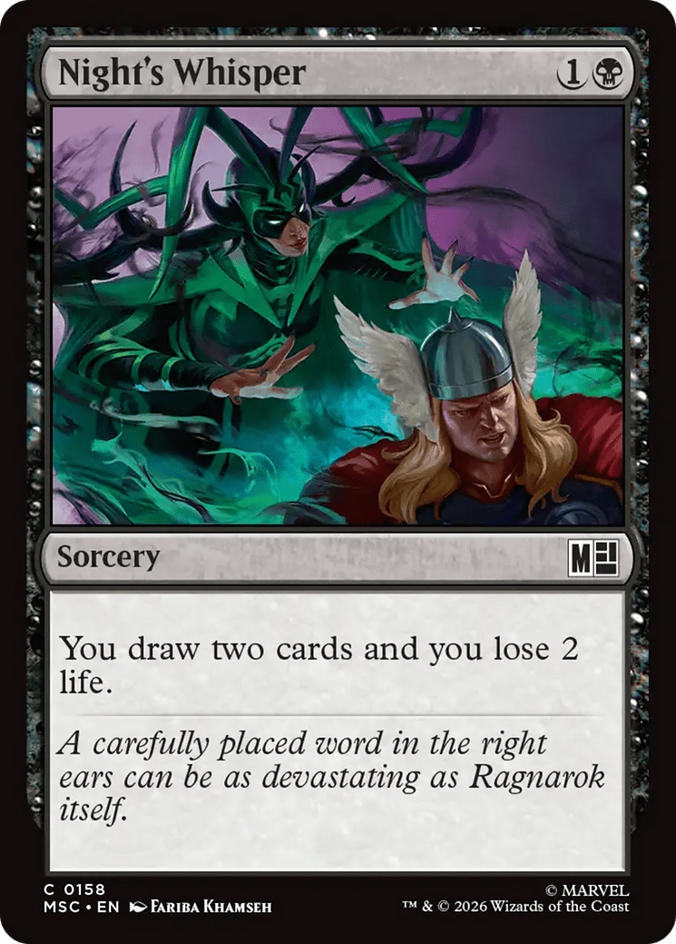 Night's Whisper (Surge Foil) [Marvel Super Heroes Commander] | Multizone: Comics And Games