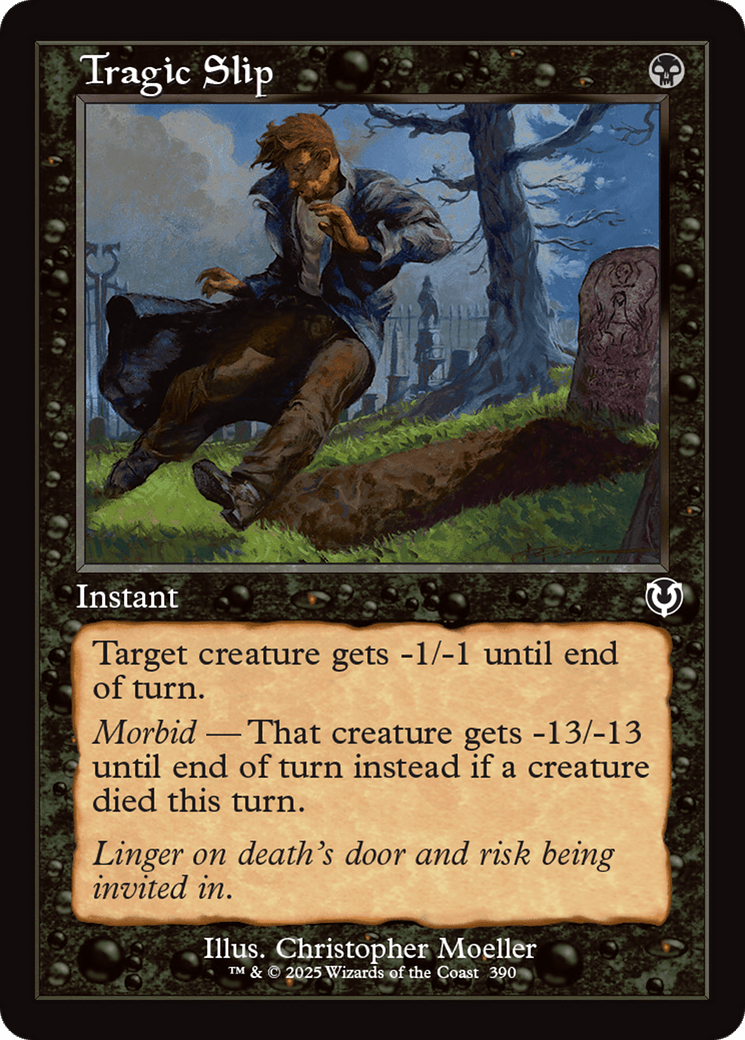 Tragic Slip (Retro Frame) [Innistrad Remastered] MTG Single Magic: The Gathering  | Multizone: Comics And Games