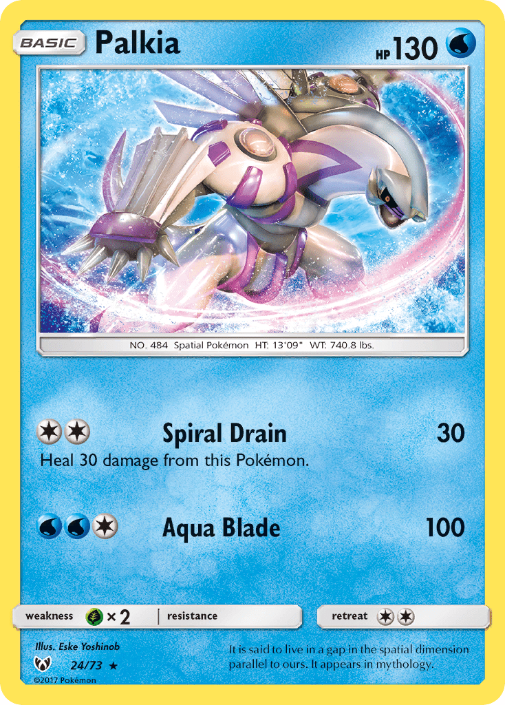 Palkia (24/73) [Sun & Moon: Shining Legends] Pokemon Single Pokémon  | Multizone: Comics And Games
