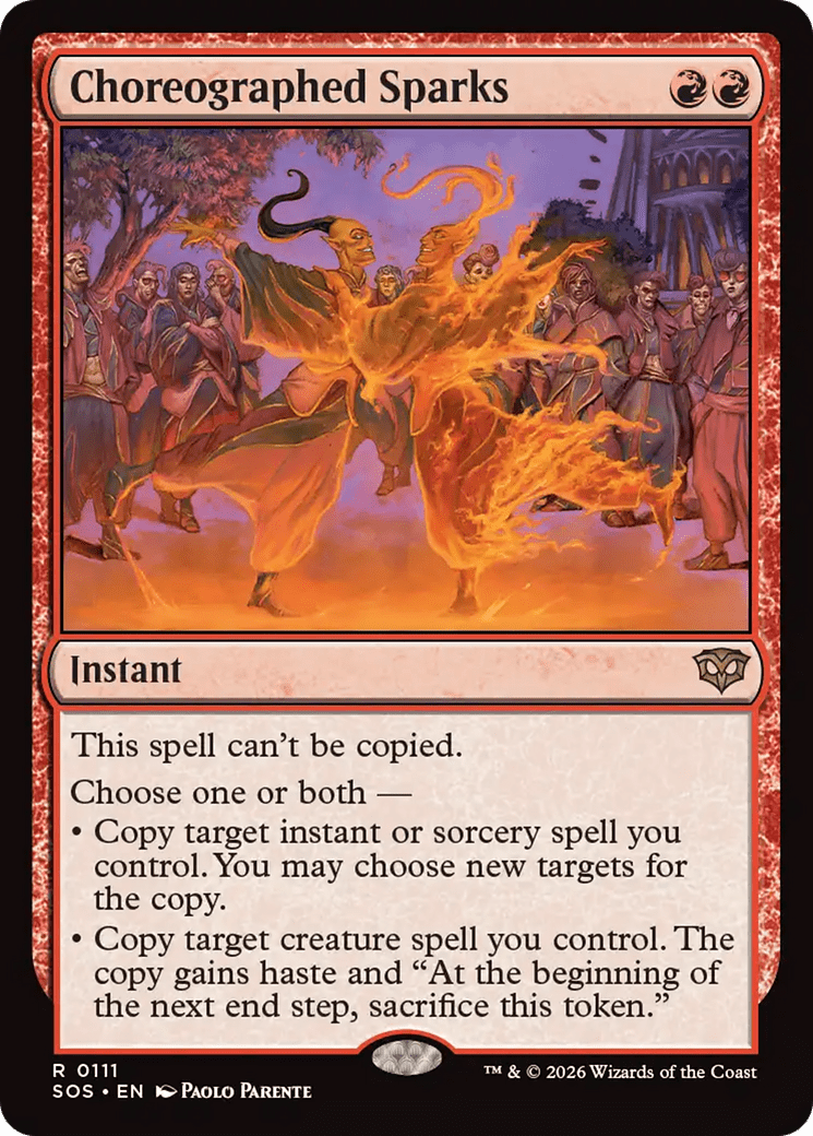 Choreographed Sparks [Secrets of Strixhaven] MTG Single Magic: The Gathering  | Multizone: Comics And Games
