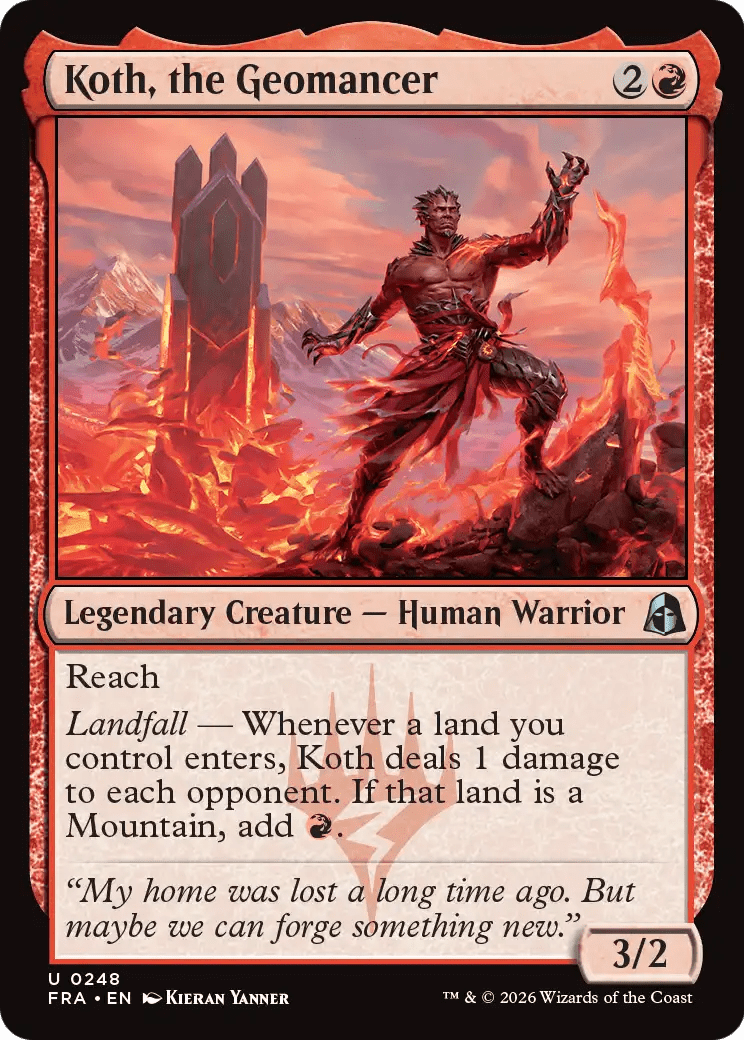 Koth, the Geomancer [Reality Fracture] MTG Single Magic: The Gathering  | Multizone: Comics And Games