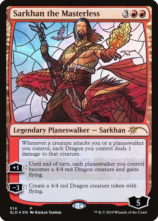 Sarkhan the Masterless (Stained Glass) [Secret Lair Drop Promos] MTG Single Magic: The Gathering  | Multizone: Comics And Games