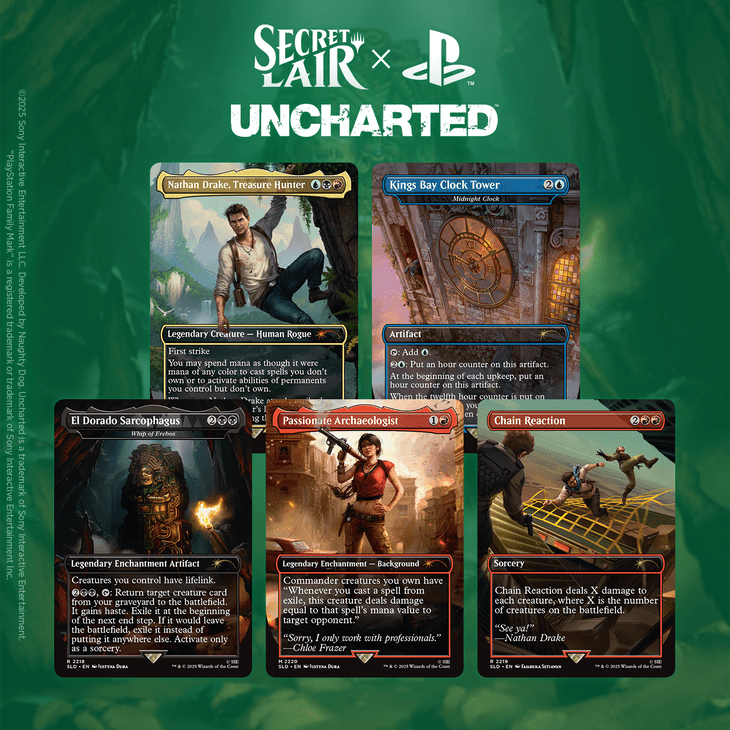 MTG SECRET LAIR PLAYSTATION SUPER DROP UNCHARTED: SAGA OF THIEVES REGULAR (10/120) Cards Magic: The Gathering  | Multizone: Comics And Games