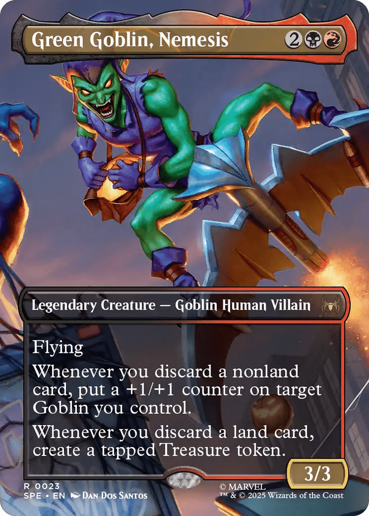 Green Goblin, Nemesis (Borderless) [Marvel's Spider-Man: Eternal-Legal] MTG Single Magic: The Gathering  | Multizone: Comics And Games