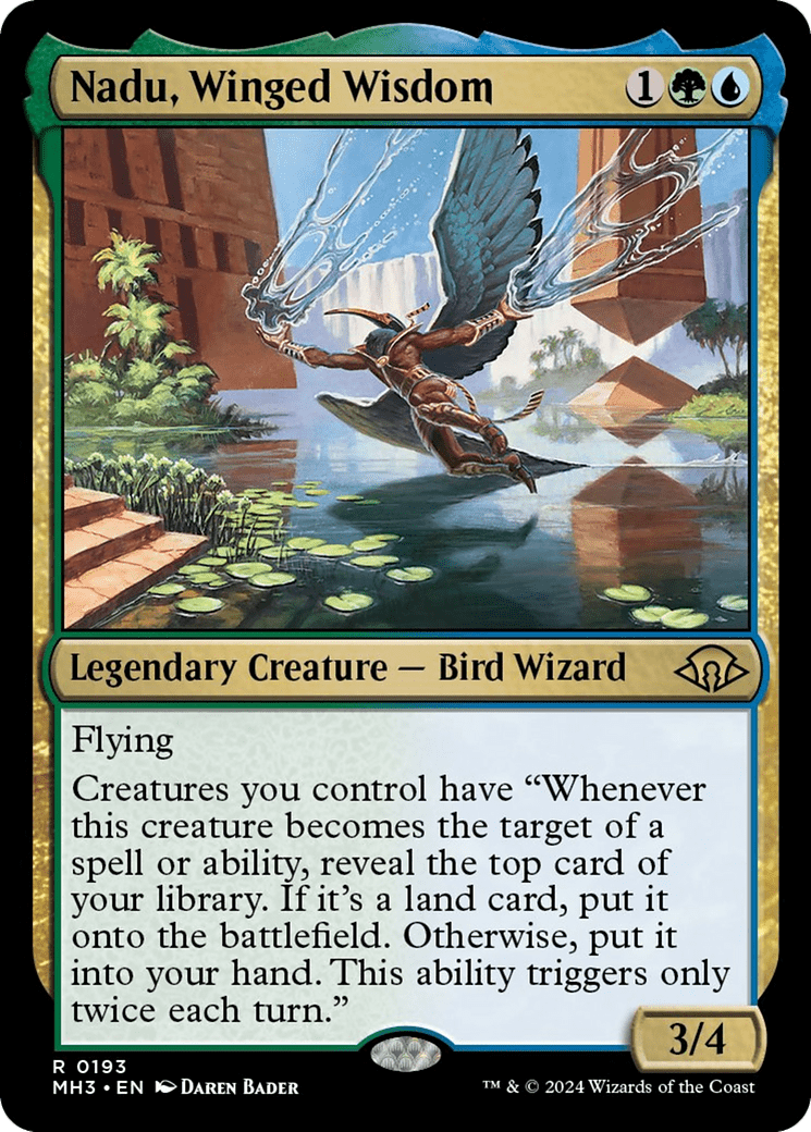 Nadu, Winged Wisdom [Modern Horizons 3] MTG Single Magic: The Gathering  | Multizone: Comics And Games