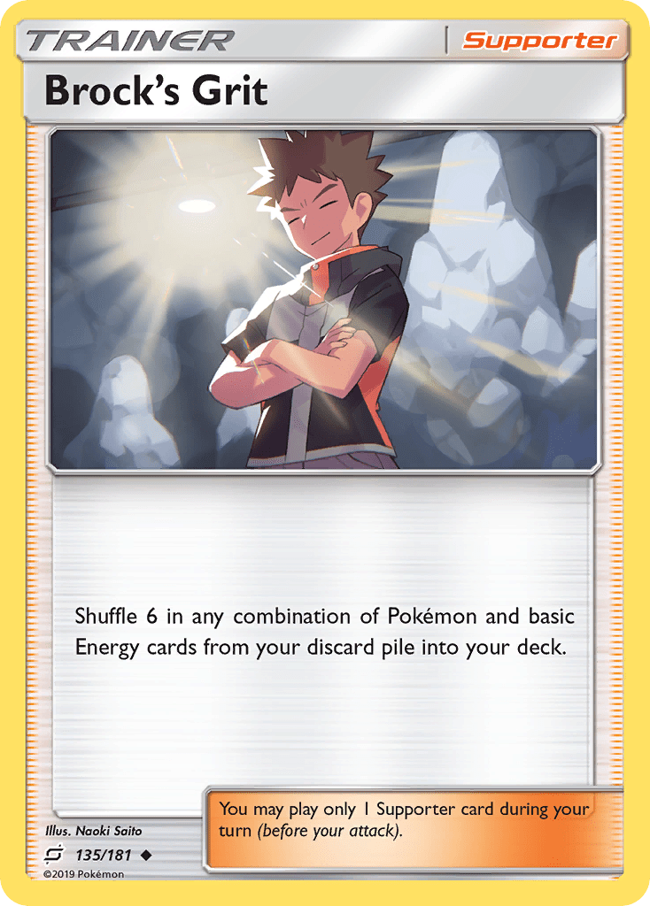 Brock's Grit (135/181) [Sun & Moon: Team Up] Pokemon Single Pokémon  | Multizone: Comics And Games