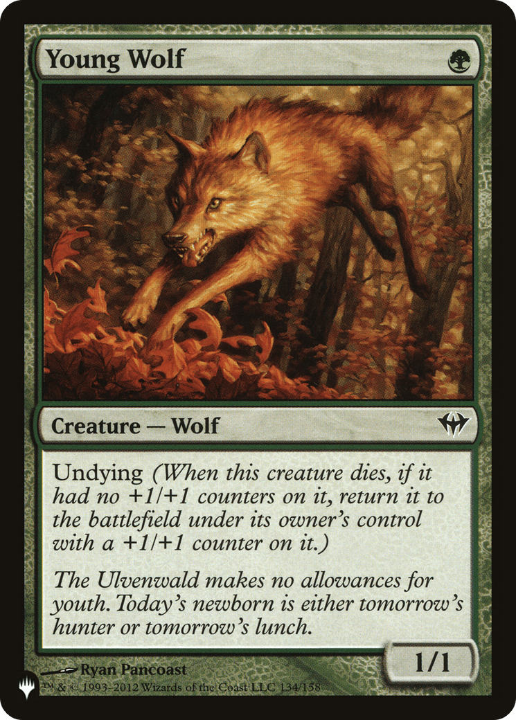 Young Wolf [The List] MTG Single Magic: The Gathering  | Multizone: Comics And Games