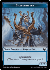 Beast (0010) (Ripple Foil) // Shapeshifter (0008) Double-Sided Token [Modern Horizons 3 Commander Tokens] MTG Single Magic: The Gathering  | Multizone: Comics And Games