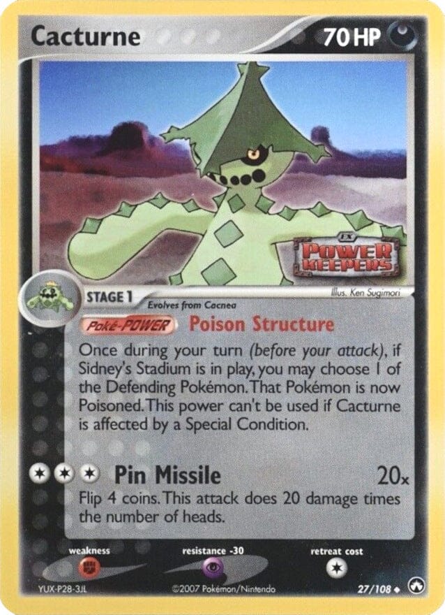 Cacturne (27/108) (Stamped) [EX: Power Keepers] Pokemon Single Pokémon  | Multizone: Comics And Games