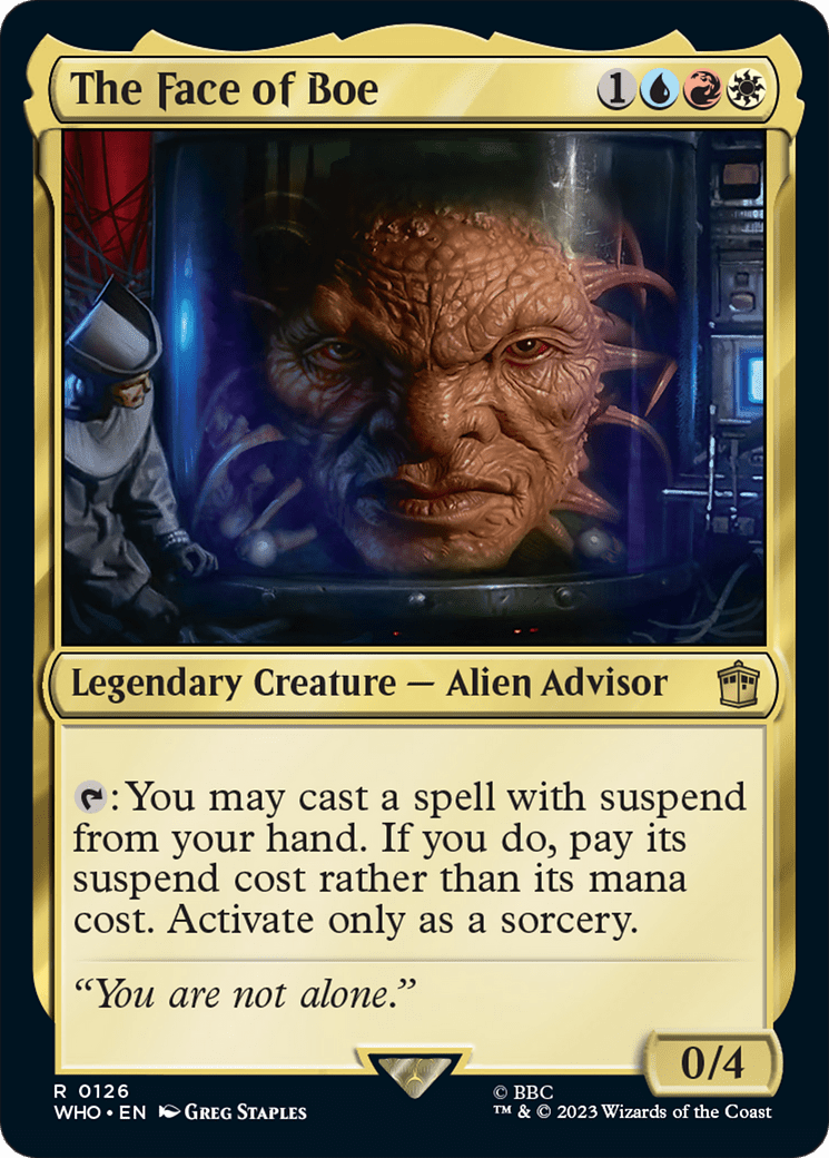 The Face of Boe [Doctor Who] MTG Single Magic: The Gathering  | Multizone: Comics And Games