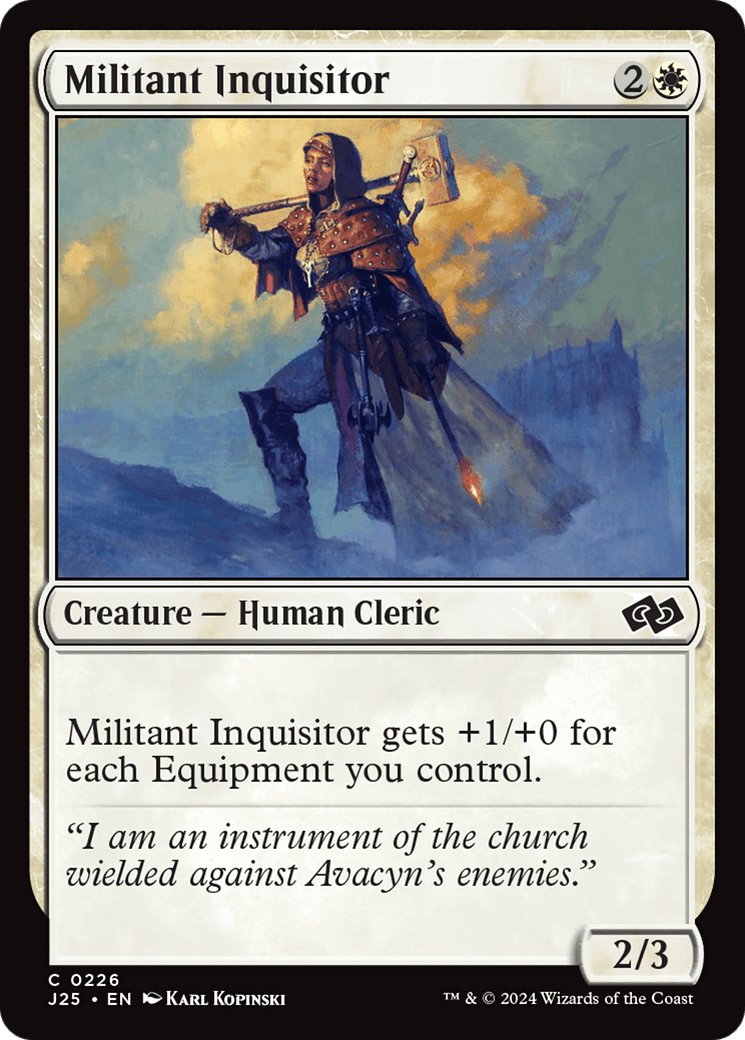 Militant Inquisitor [Foundations Jumpstart] MTG Single Magic: The Gathering  | Multizone: Comics And Games