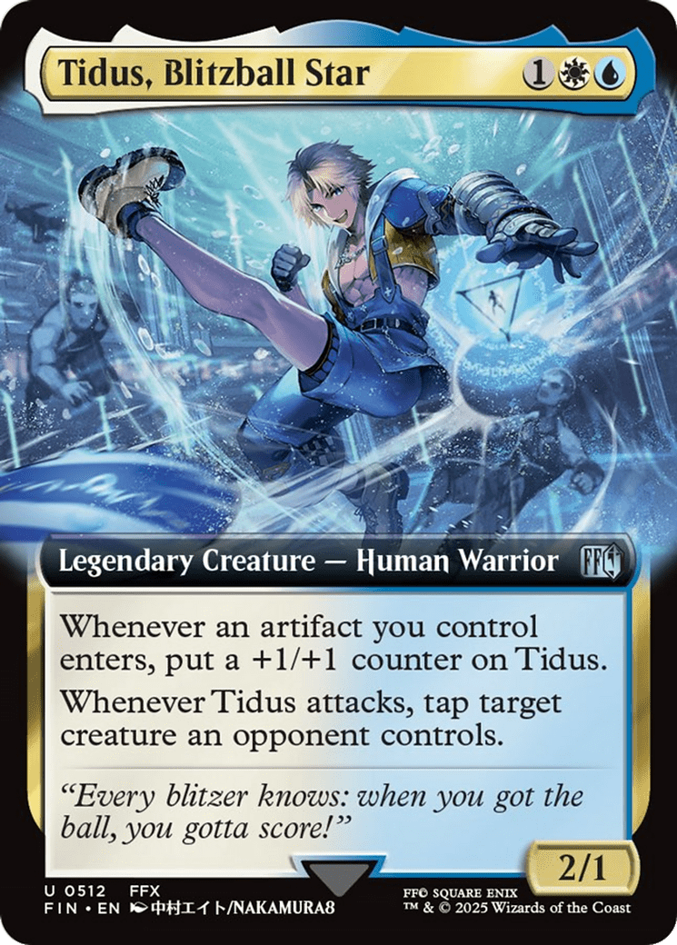 Tidus, Blitzball Star (Extended Art) [FINAL FANTASY] MTG Single Magic: The Gathering  | Multizone: Comics And Games