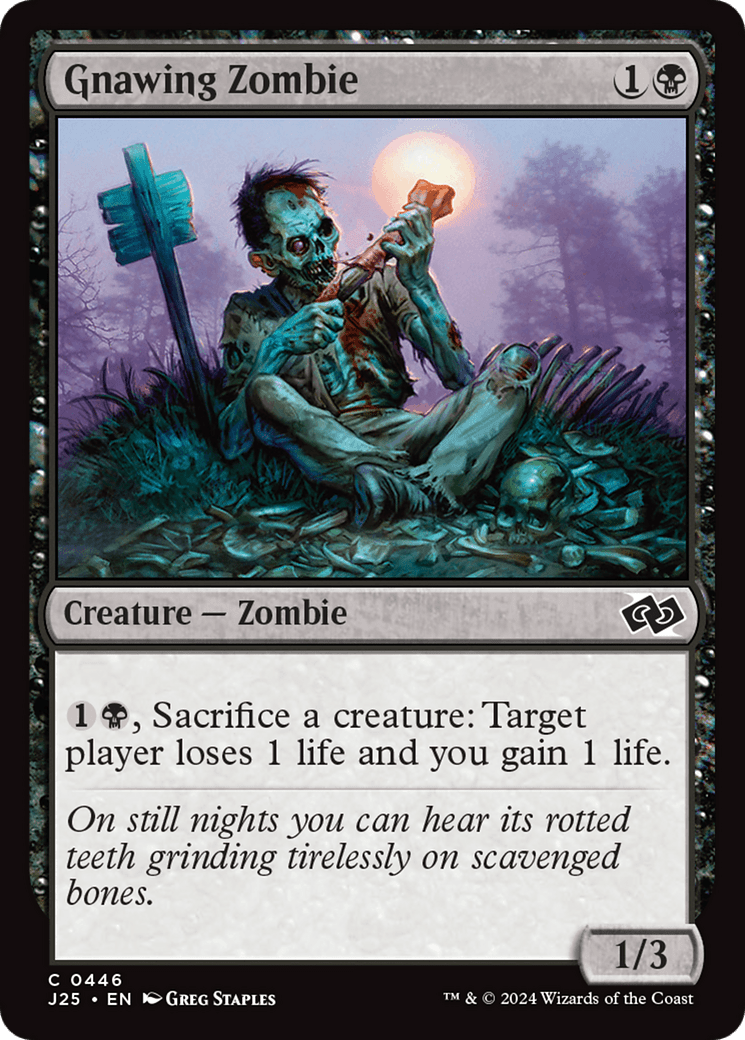 Gnawing Zombie [Foundations Jumpstart] MTG Single Magic: The Gathering  | Multizone: Comics And Games