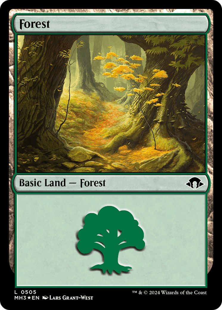 Forest (0505) (Ripple Foil) [Modern Horizons 3] MTG Single Magic: The Gathering  | Multizone: Comics And Games