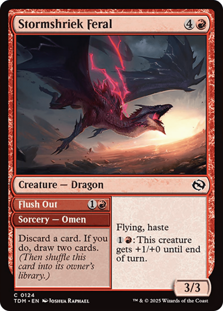 Stormshriek Feral [Tarkir: Dragonstorm] MTG Single Magic: The Gathering  | Multizone: Comics And Games