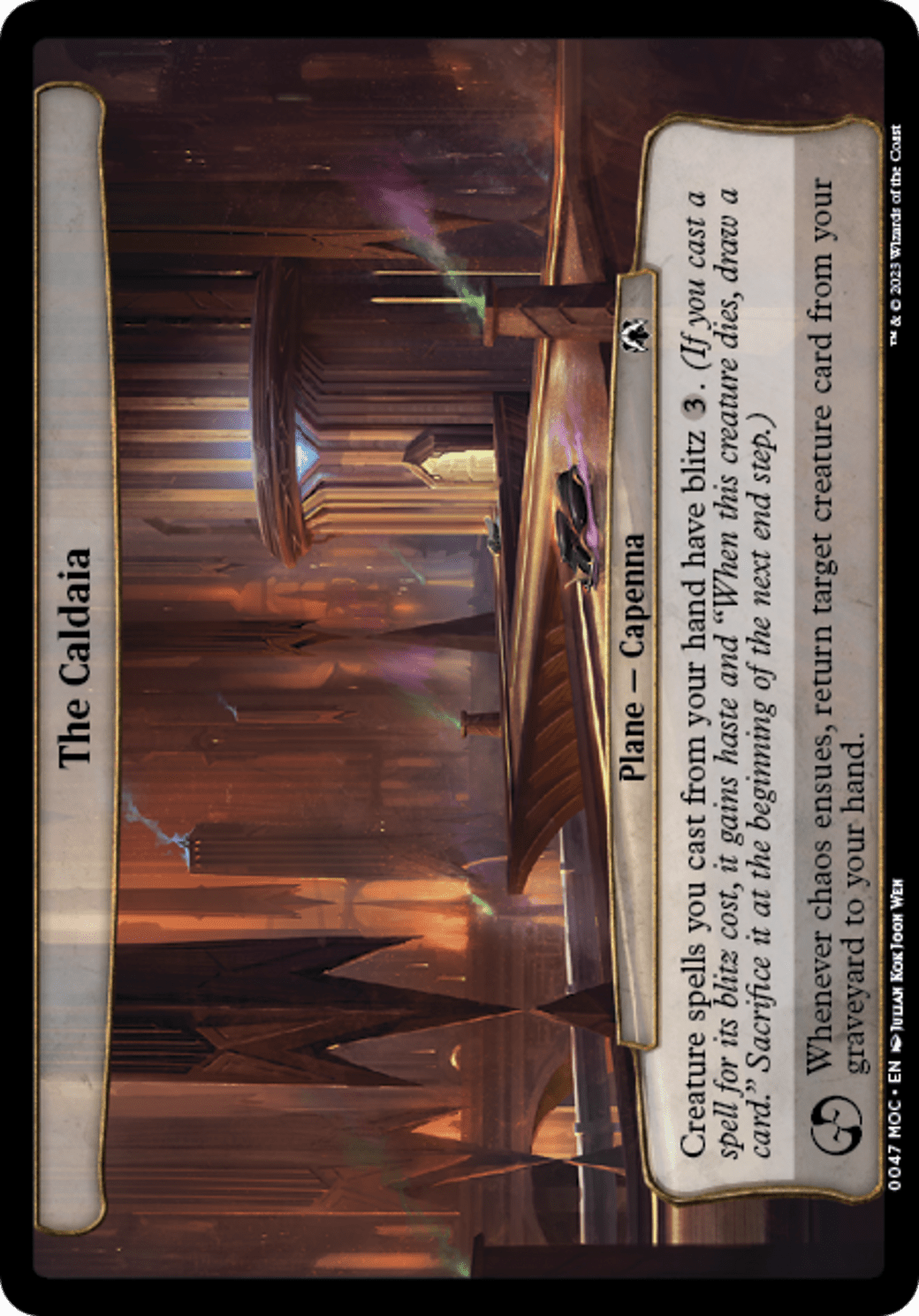 The Caldaia [March of the Machine Commander] MTG Single Magic: The Gathering  | Multizone: Comics And Games