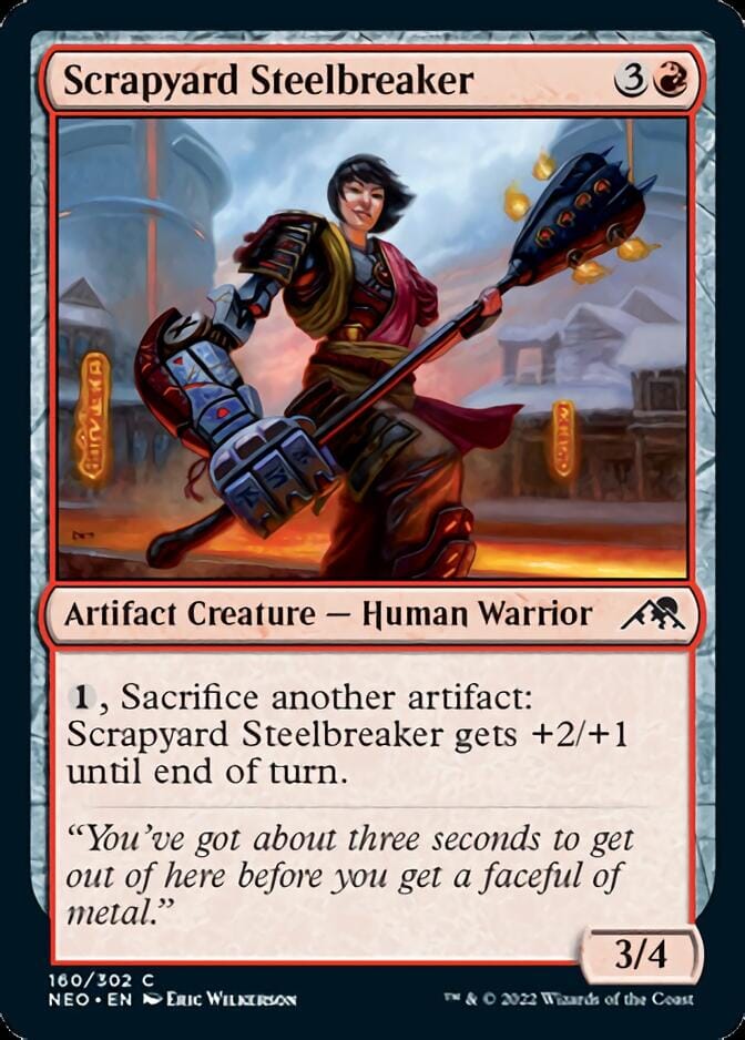 Scrapyard Steelbreaker [Kamigawa: Neon Dynasty] MTG Single Magic: The Gathering  | Multizone: Comics And Games