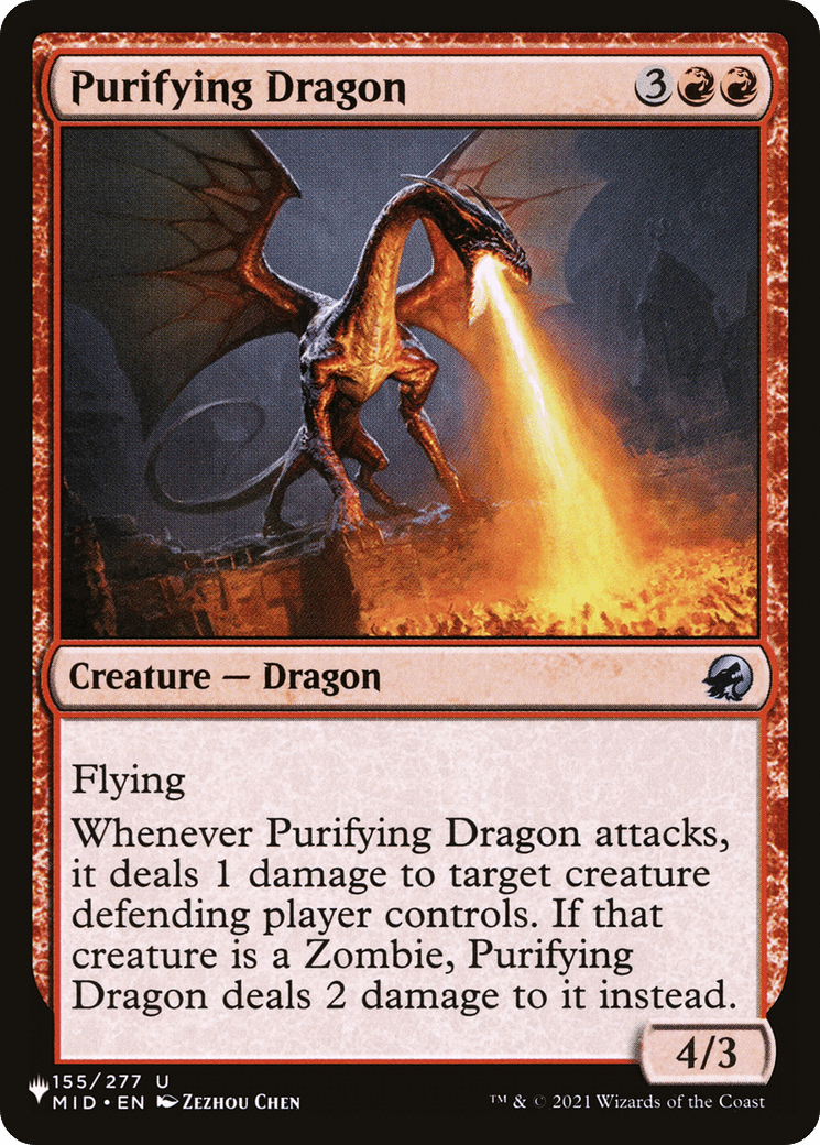 Purifying Dragon [The List] MTG Single Magic: The Gathering  | Multizone: Comics And Games