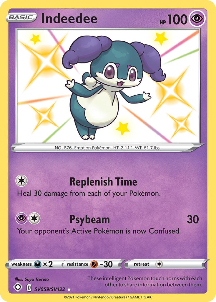 Indeedee (SV059/SV122) [Sword & Shield: Shining Fates] Pokemon Single Pokémon  | Multizone: Comics And Games