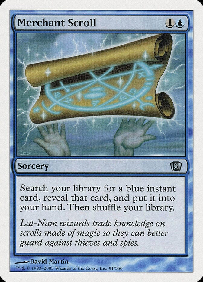 Merchant Scroll (8th Edition) [Oversize Cards] MTG Single Magic: The Gathering  | Multizone: Comics And Games