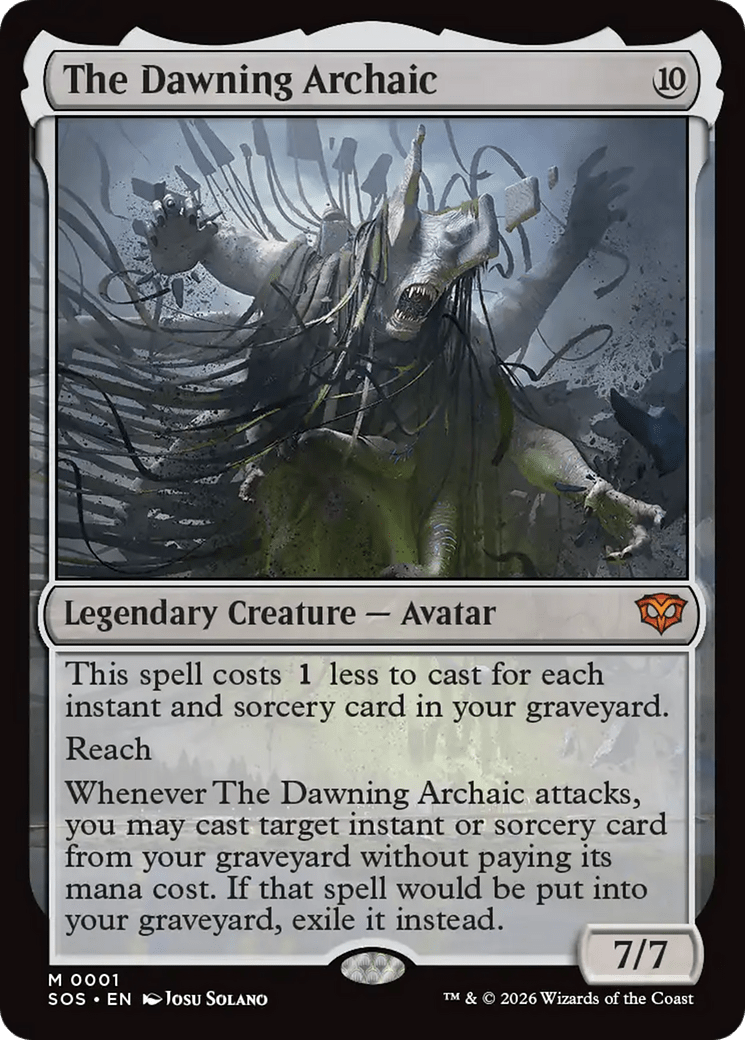 The Dawning Archaic [Secrets of Strixhaven] MTG Single Magic: The Gathering  | Multizone: Comics And Games