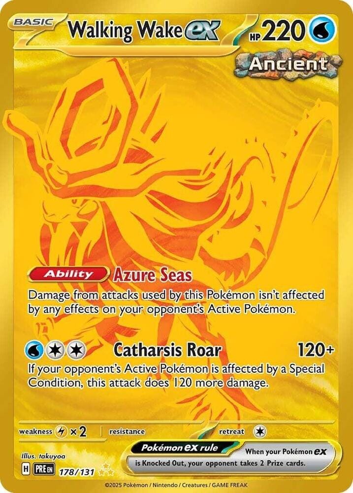 Walking Wake ex (178/131) [Scarlet & Violet: Prismatic Evolutions] Pokemon Single Pokémon  | Multizone: Comics And Games