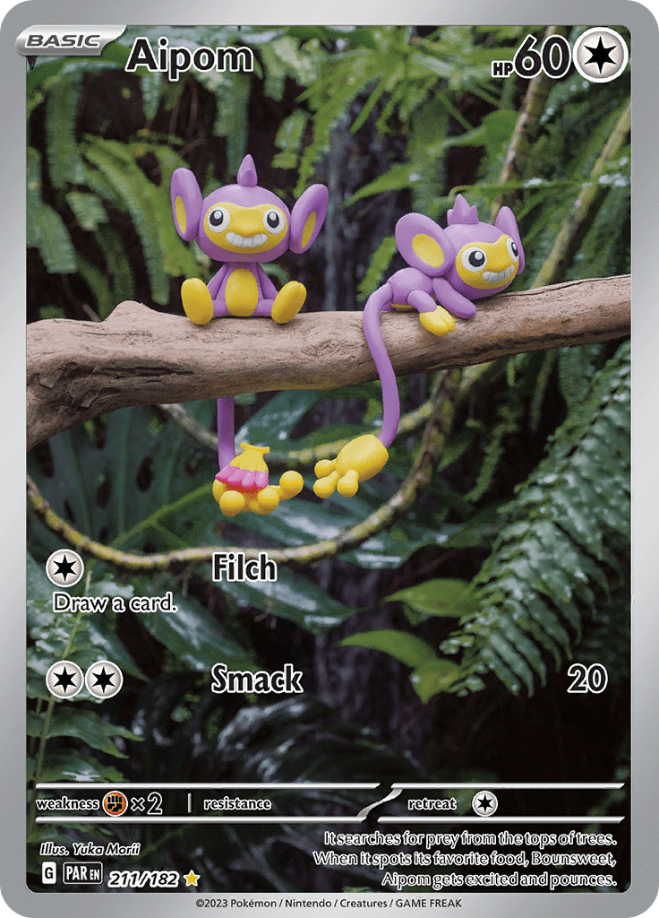 Aipom (211/182) [Scarlet & Violet: Paradox Rift] Pokemon Single Pokémon  | Multizone: Comics And Games