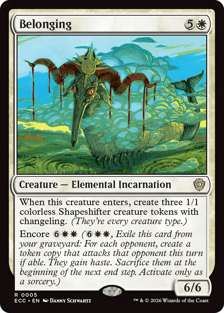 Belonging [Lorwyn Eclipsed Commander] MTG Single Magic: The Gathering  | Multizone: Comics And Games