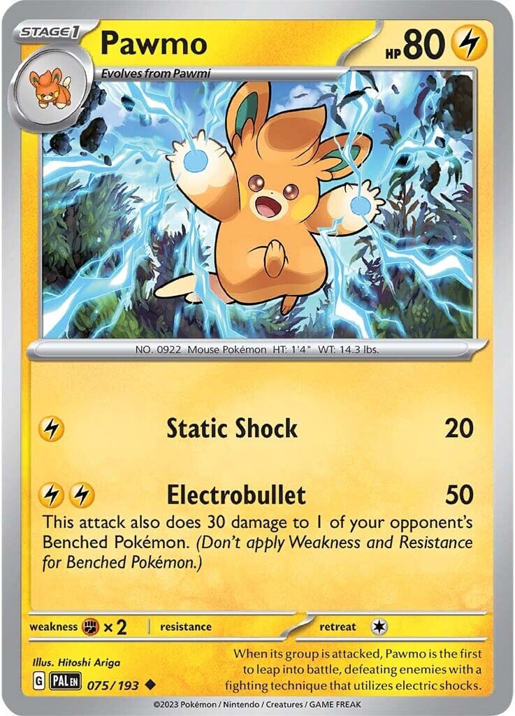 Pawmo (075/193) [Scarlet & Violet: Paldea Evolved] Pokemon Single Pokémon  | Multizone: Comics And Games