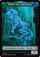 Beast // Primo, The Indivisible Double-Sided Token [Secrets of Strixhaven Commander Tokens] MTG Single Magic: The Gathering  | Multizone: Comics And Games