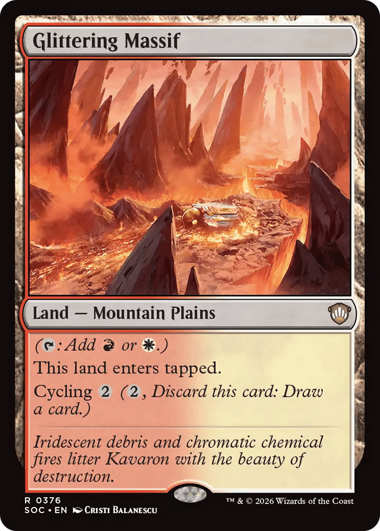 Glittering Massif [Secrets of Strixhaven Commander] MTG Single Magic: The Gathering  | Multizone: Comics And Games