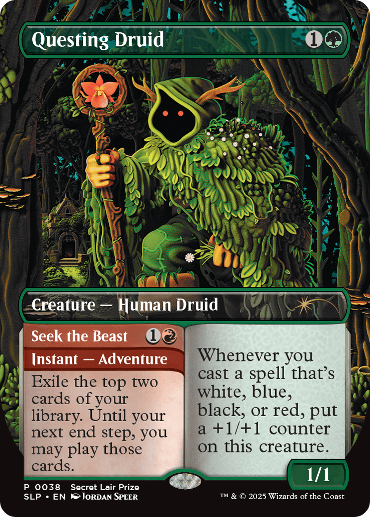 Questing Druid [Secret Lair Showdown] MTG Single Magic: The Gathering  | Multizone: Comics And Games