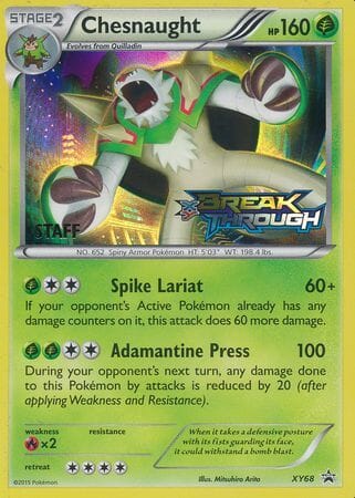 Chesnaught (XY68) (Staff) [XY: Black Star Promos] Pokemon Single Pokémon  | Multizone: Comics And Games